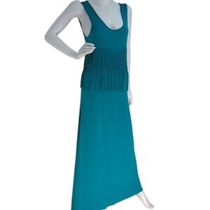 Long Flowy Tassels Maxi Dress